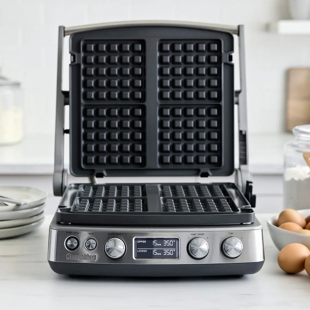 NEW GreenPan Premiere XL Griddle Replacement Waffle Plates Ceramic Nonstick